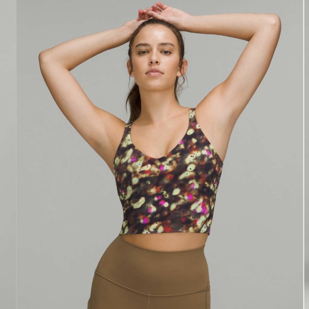 Lululemon Align Tank Top Soft Focus Splatter Green Multi